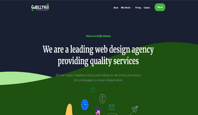 gobilly website services page screenshot